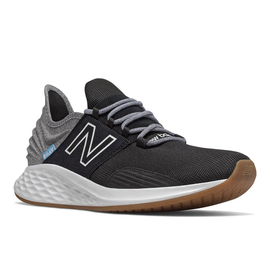 New Balance Men's Fresh Foam Roav V1 Sneaker, Black/Light Aluminum, 10 M US