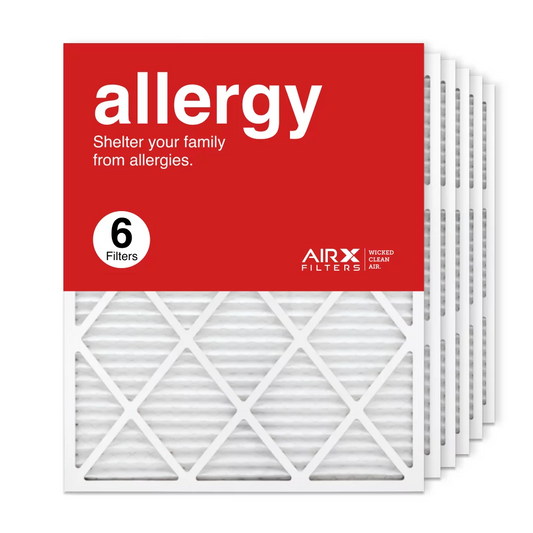 AIRx Filters 24x30x1 Air Filter MERV 11 Pleated HVAC AC Furnace Air Filter, Allergy 6-Pack, Made in the USA