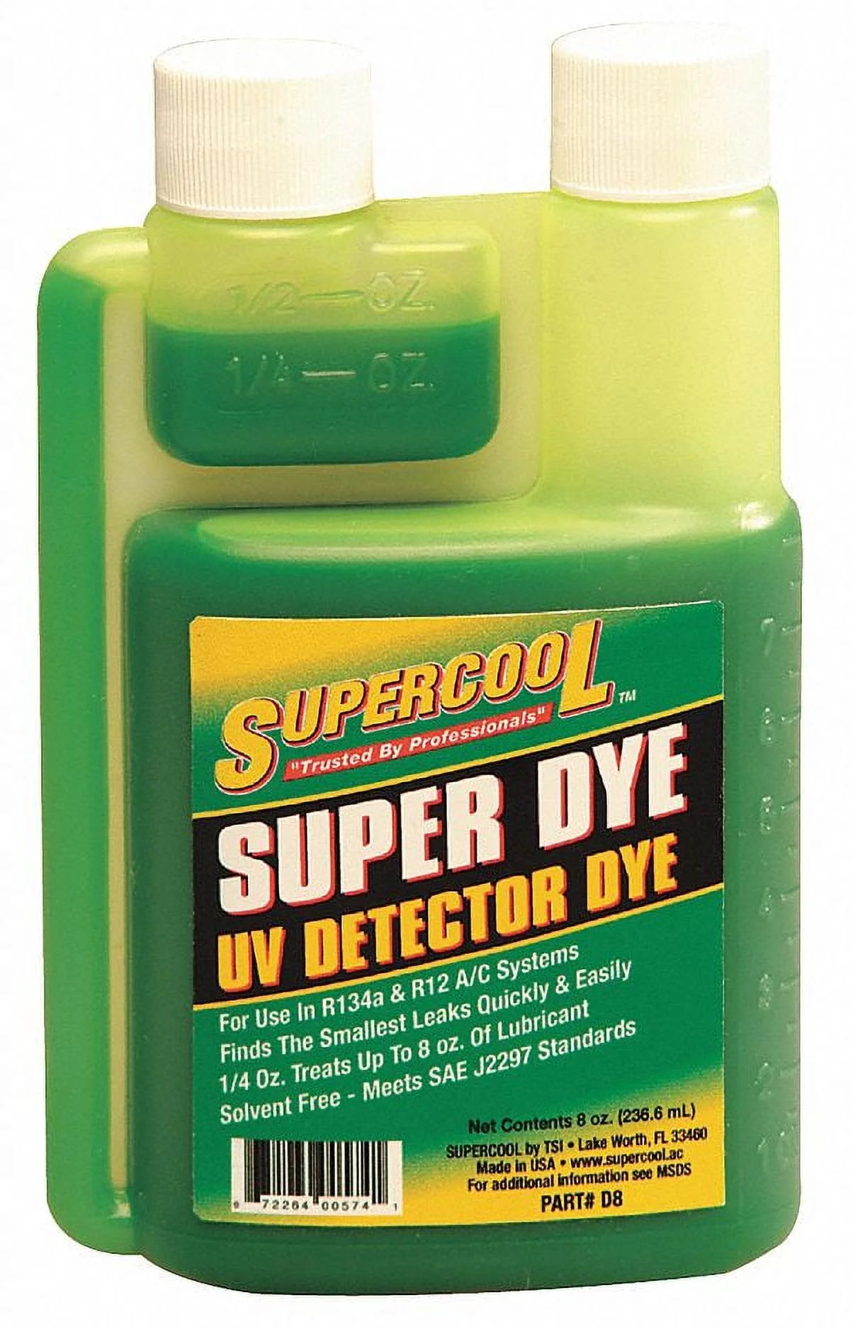 Supercool A/C Leak Detection Dye,8 Oz  D8