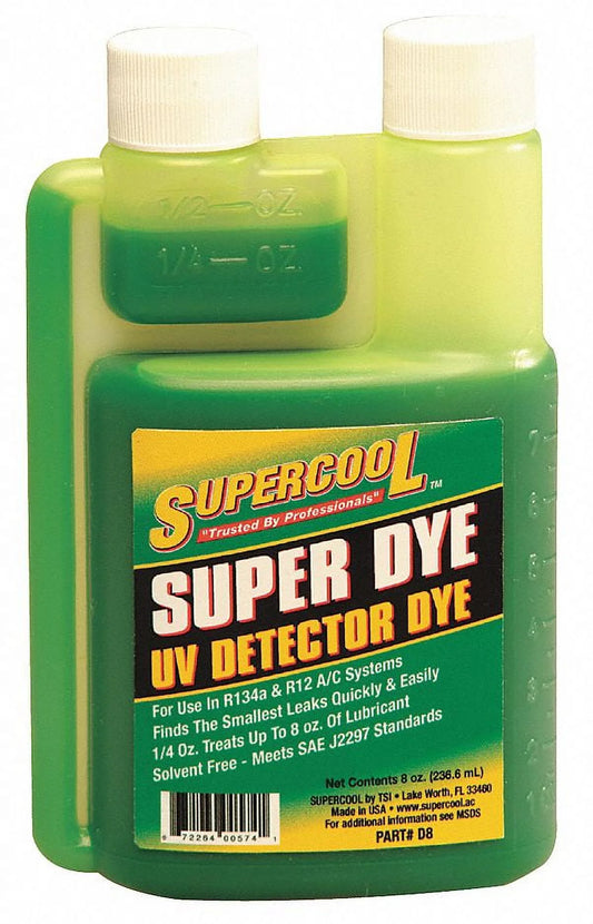 Supercool A/C Leak Detection Dye,8 Oz  D8