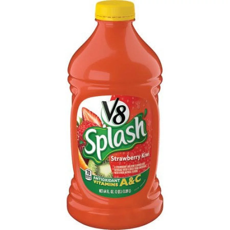 V8 Splash Juice, Strawberry Kiwi (Pack of 6)