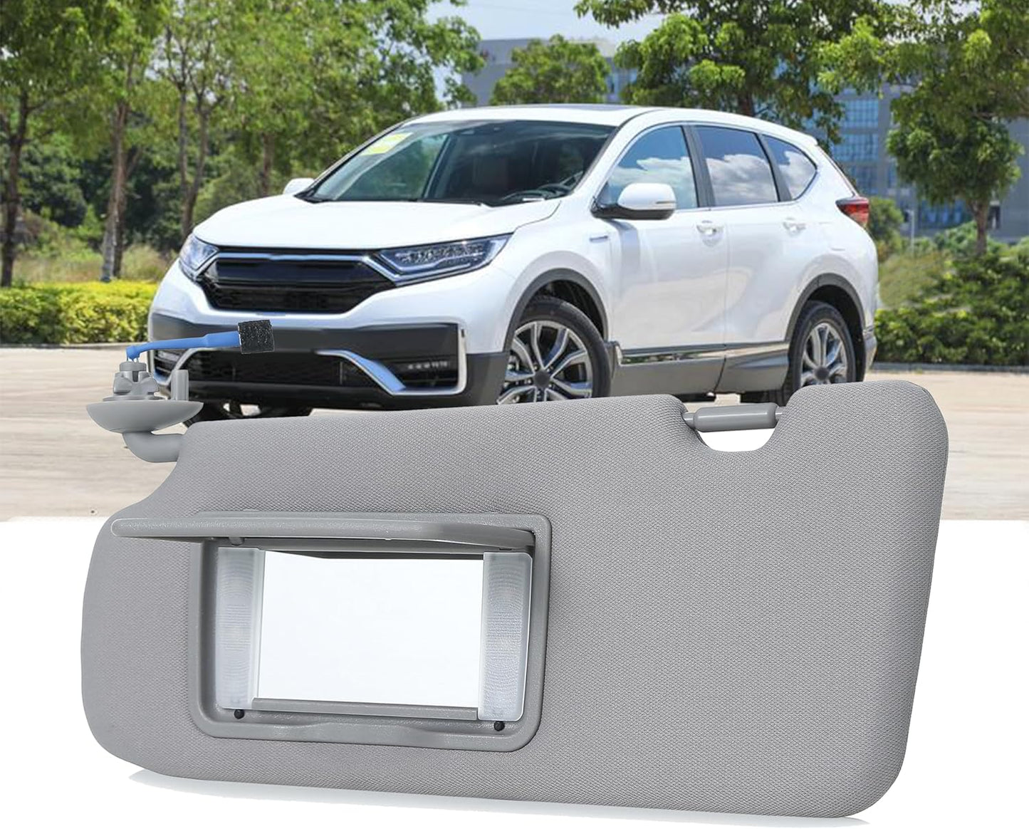FITIPICI Driver Left Side Sun Visor Compatible with Honda CR-V 2017 2018 2019 2020 2021 2022 Sunshade Replace 83280TLAA12ZB (Gray, Driver Side)