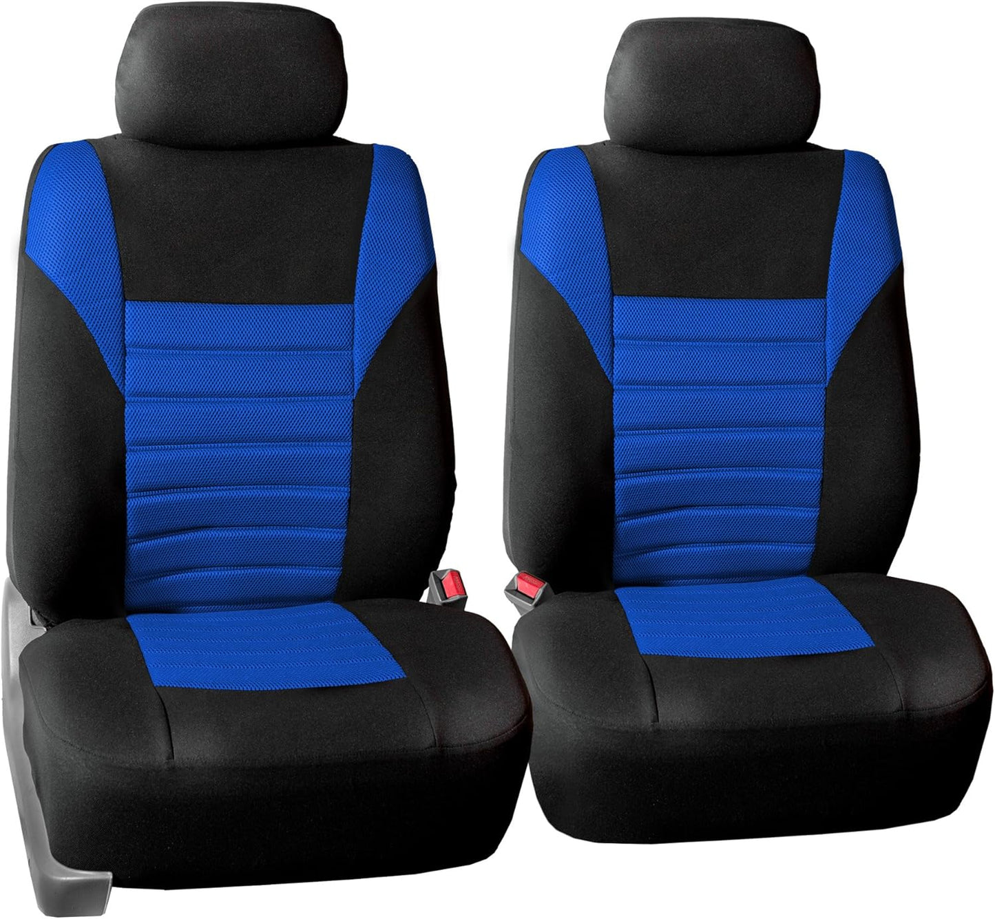 FH Group Car Seat Covers Full Set 3D Air Mesh - Universal Fit, Automotive Seat Covers, Low Back Seat Cover, Airbag Compatible,Split Bench Rear Seat,Washable Car Seat Cover for SUV, Sedan Pink