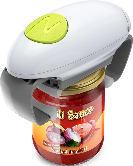 Electric Jar Opener for Weak Hands, One Touch Jar Opener Easy Open Any Can Size,Automatic Jar Opener