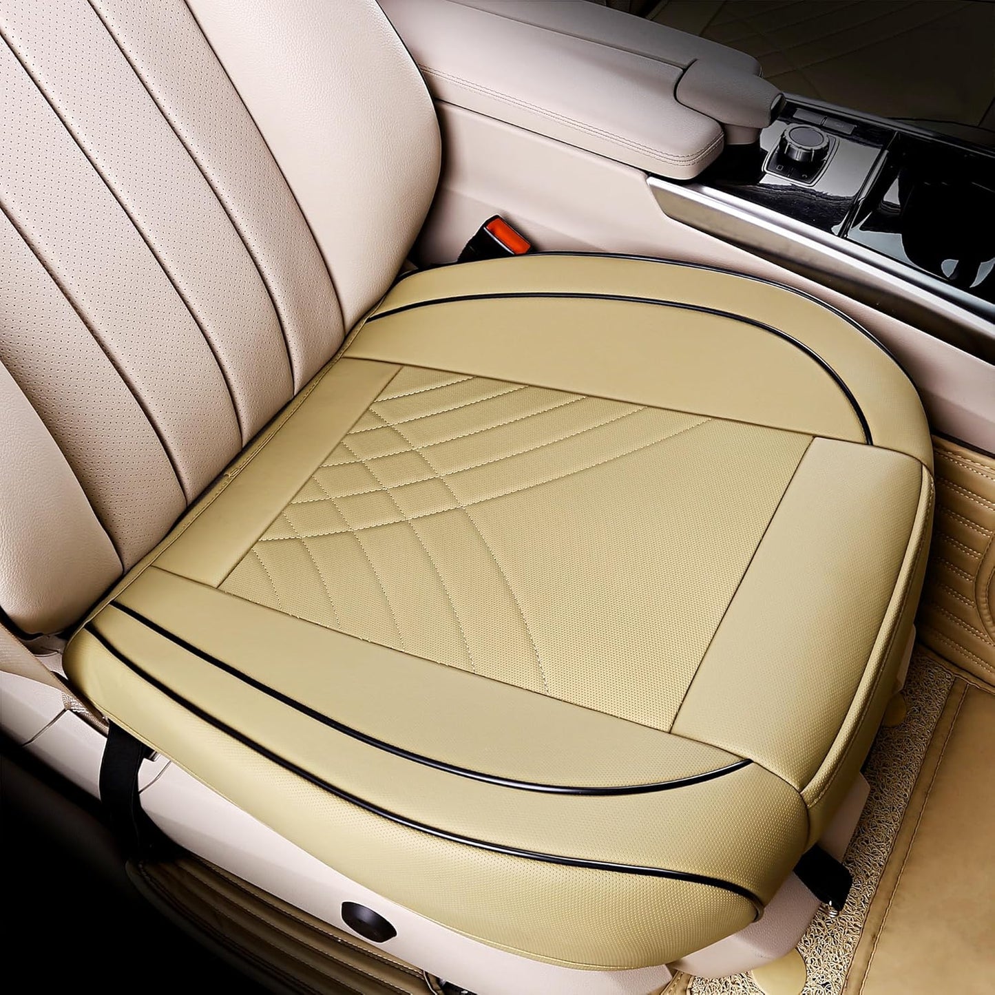 kingphenix Car Seat Cover: Easy to Install, Fits Most Cars, Vans, Trucks, and SUVs - 2 Piece, Black