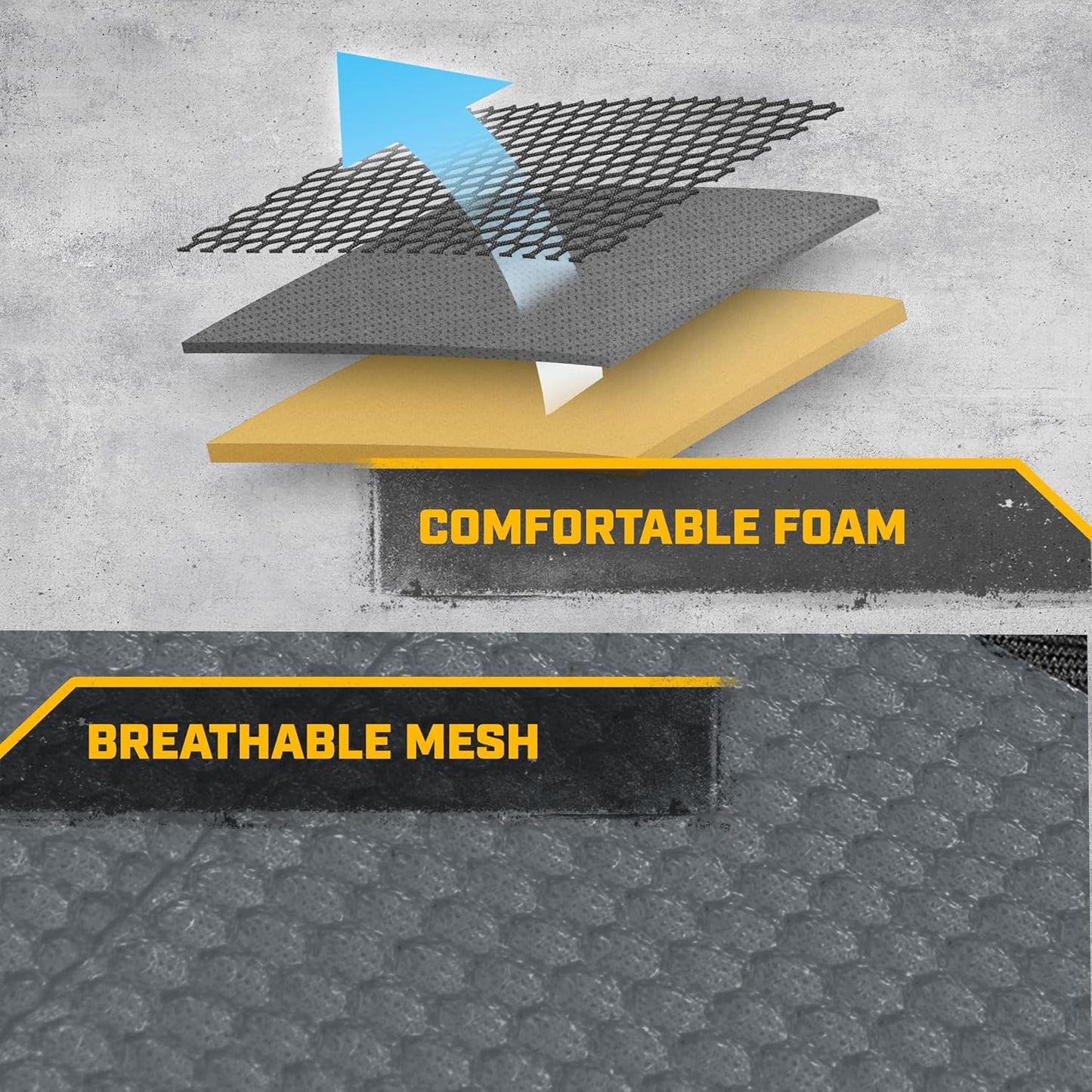 BDK Auto CASC-2284-GR: Cat 4Pc Mesh + Gabardine Seat Cover (Grey)