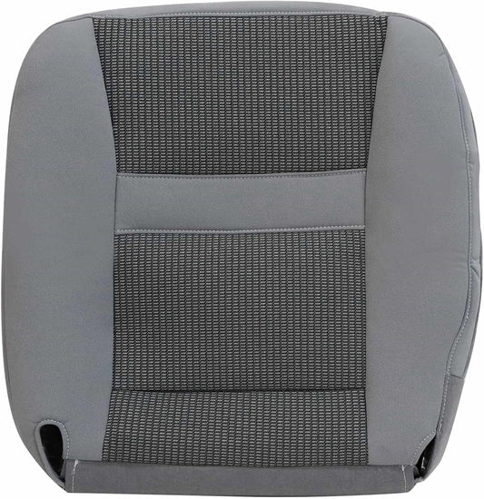 AOUTTUOA Front Driver Side Bottom Replacement Seat Cover Cloth Gray Compatible with Dodge Ram 2500 3500 2006 2007 2008 2009 2010