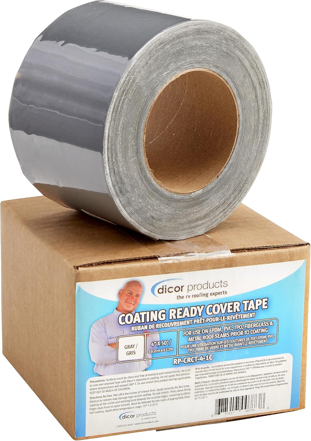 Dicor RP-CRCT-4-1C 4"X50' Coating Ready Cover Tape