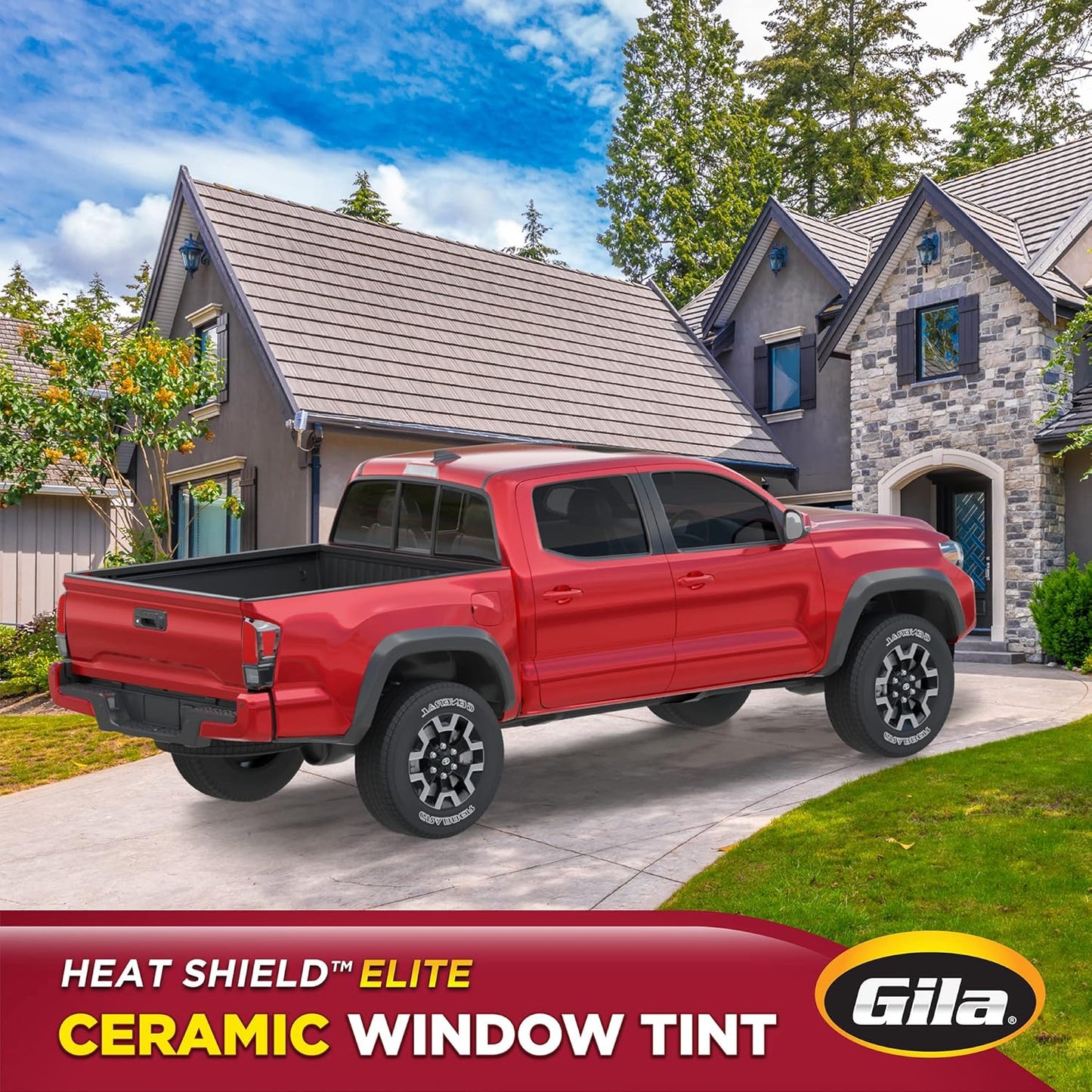 Gila®Heat Shield Elite™ Truck & SUV 20% VLT Automotive Ceramic Window Tint DIY Advanced Heat Control Glare Control 2.5ft x 10ft (30in x 120in)