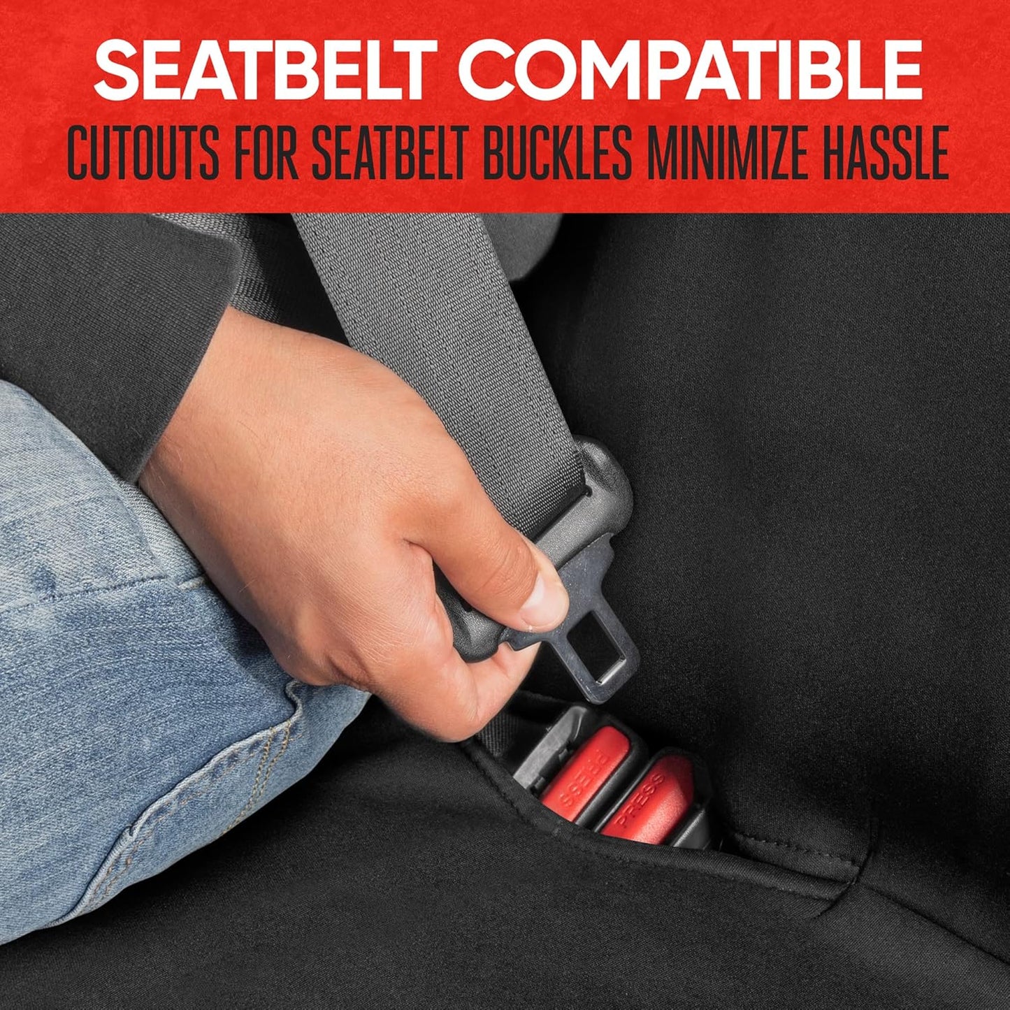 BDK Auto MTSC-278-BK: Motor Trend Waterproof Bench Rear Seat Protector