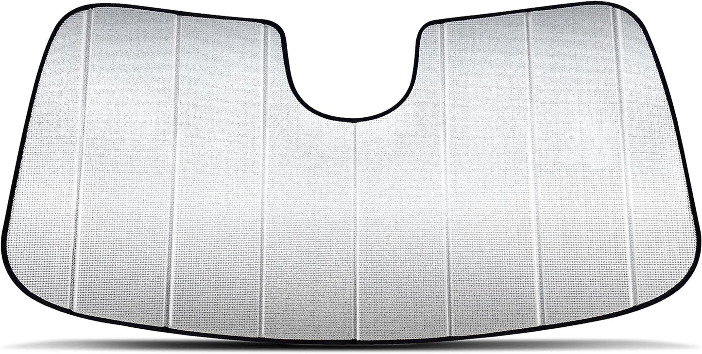 AutoMate Pro Custom Fit Windshield Foldable Sunshade for 2023 2024 Kia Niro, Plug-in Hybrid, Hybrid, EV, SUV, Compact Sun Shade Block UV Rays Visor Protector Folding Dual-Purpose (MADE in USA)