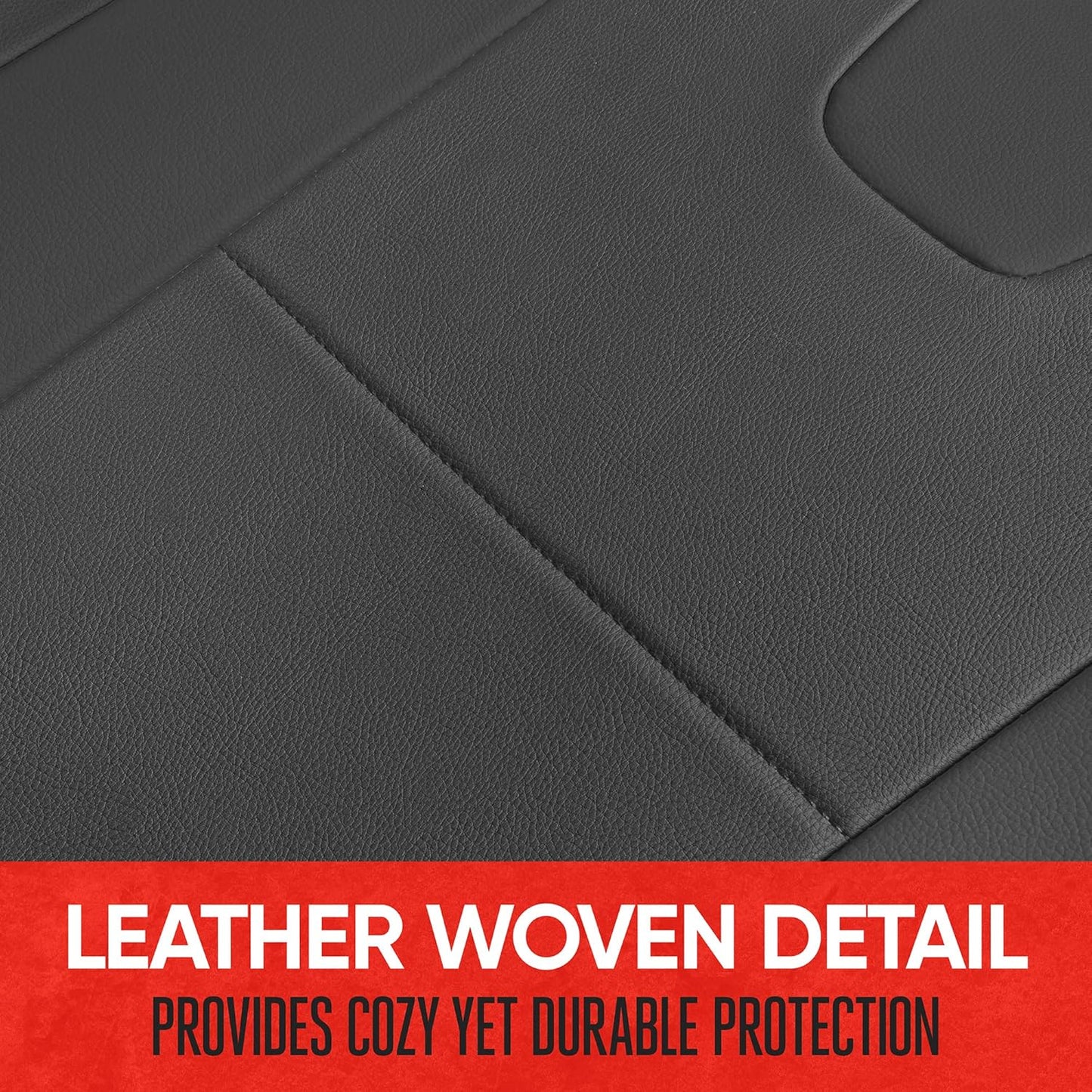 BDK Auto MTSC-9220-BK: Leatherette Seat Cushion/Black