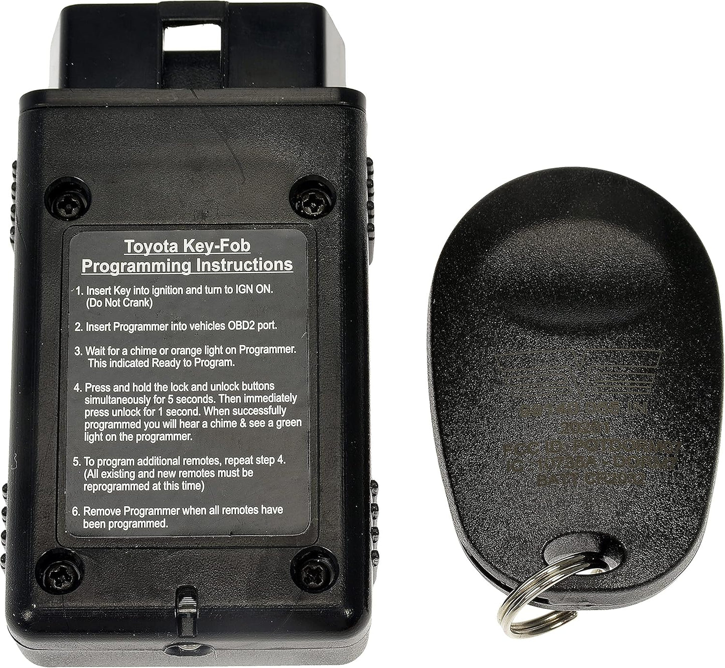 Dorman 99140 Keyless Entry Transmitter for Select Toyota Models, Black (OE FIX) Ready To Paint If Needed