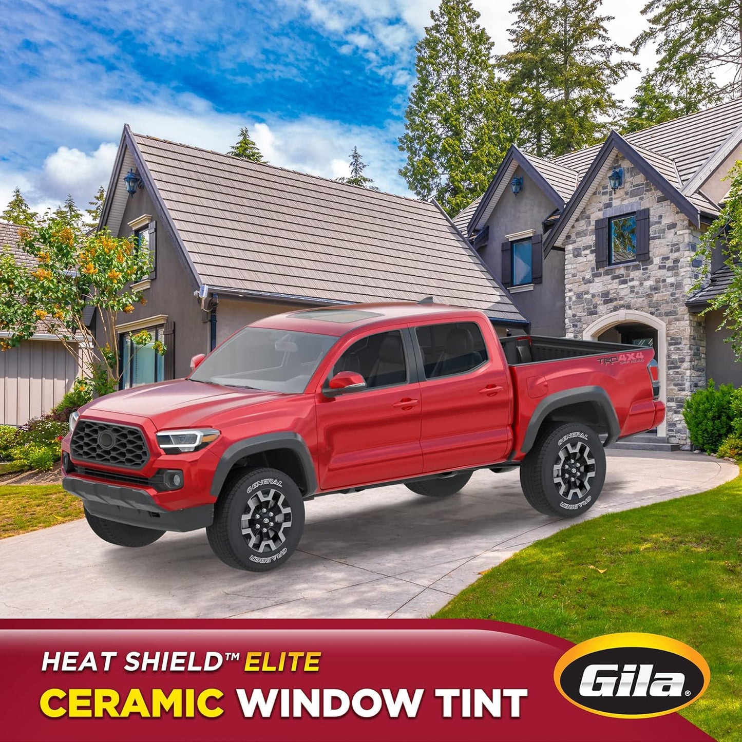 Gila®Heat Shield Elite™ Truck & SUV 20% VLT Automotive Ceramic Window Tint DIY Advanced Heat Control Glare Control 2.5ft x 10ft (30in x 120in)