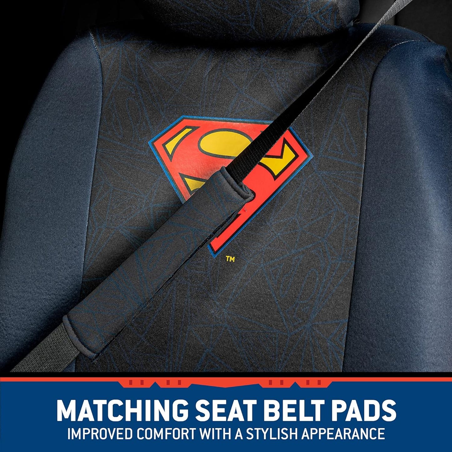 BDK Auto WBSC-1626: Superman Front Seat Covers