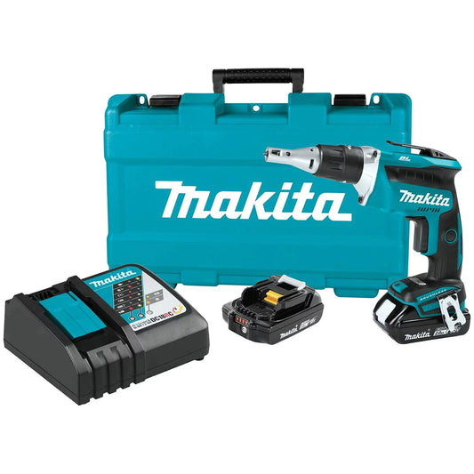 MAKITA XSF03R 18V LXT Compact Brushless Drywall Screwdriver Kit