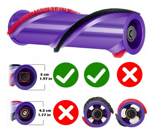 Replacement Roller Brush Roll Bar Compatible with Dyson V8 Animal Absolute Cordless Stick Vacuum Cleaner 967485-01