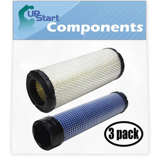3-Pack Replacement for Kohler CH730S-CH730-0087 Engine Air Filter & Inner Air Filter - Compatible with Kohler 2508304-S Inner Air Filter & 2508301-S Filter
