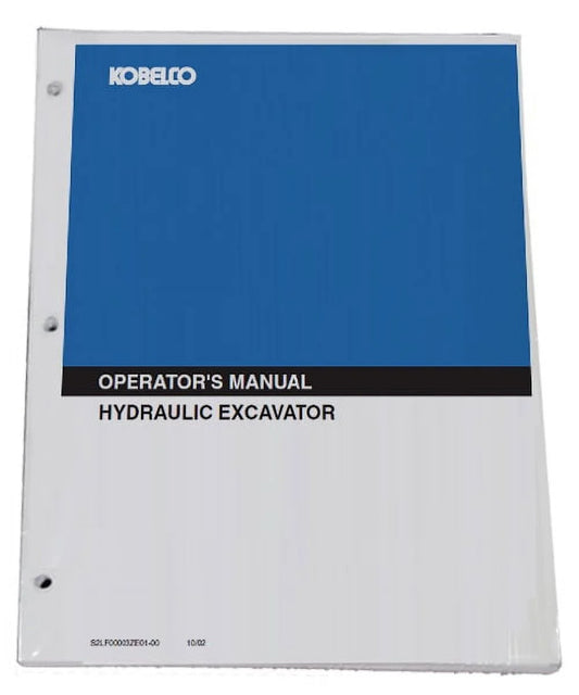 KOBELCO SK210-8 Tier 3 Excavator  Operator's Owners Operation & Maintenance Manual - Part Number # YN91Z00041P1