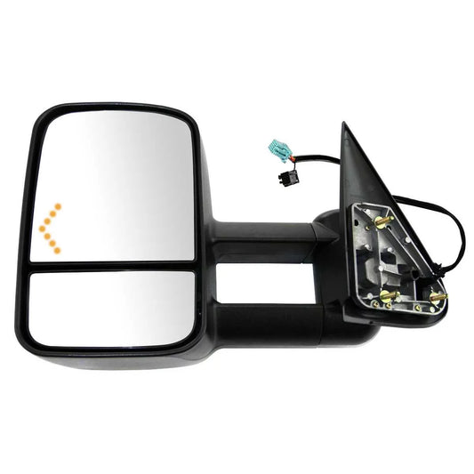 AutoShack Driver Towing Mirror Power Folding Heated Textured Black Replacement for 2007 Chevrolet Silverado 1500 Classic Silverado 2500 HD Classic 2007 GMC Sierra 1500 Classic 4WD KAPGM1320355