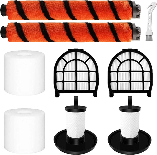 Replacement parts for Shark LZ600 LZ601 LZ602, LZ602C APEX UpLight Lift-Away DuoClean Vacuum Cleaner.Accessory Pack of 2 Soft Brush,2 Pre-Motor Filter,2 Post-Motor Hepa Filter,2 Foam Filters