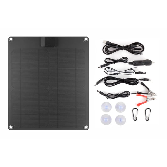 Walmart Solar Panel Car Battery , Portable Waterproof Trickle Battery & Maintainer, Charging Plate for Car Boat Automotive RV Phones, Laptop Camera, 5V Device Charging