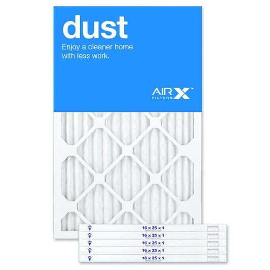 AIRx Filters Dust 16x22x1 Air Filter MERV 8 AC Furnace Pleated Air Filter Replacement Box of 6, Made in the USA