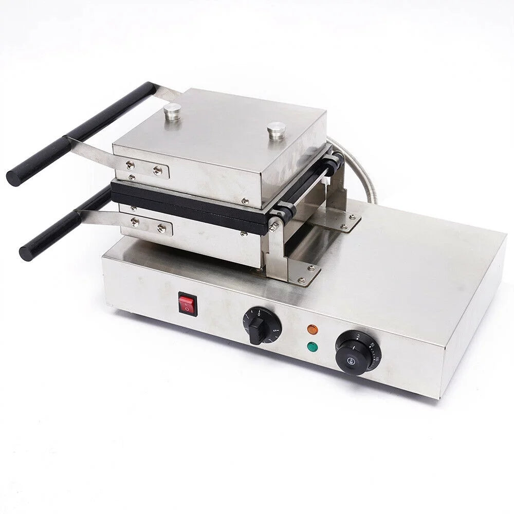 DENEST 4 Grooves Commercial Electric Waffle Maker Temperature Control
