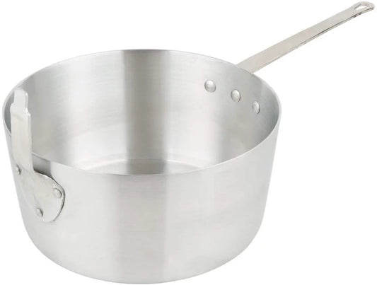 Heavy-Duty Fryer Pot, Stainless Steel Pots, 10 Qt. Aluminum-Clad Fryer Pot for Preparing Fried Foods (Pack of 6)