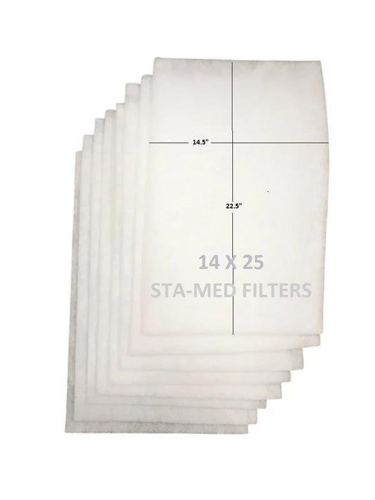 EnviroSept 14x25 Replacement Media Filter Pad Refills Year Supply (4 Pack)
