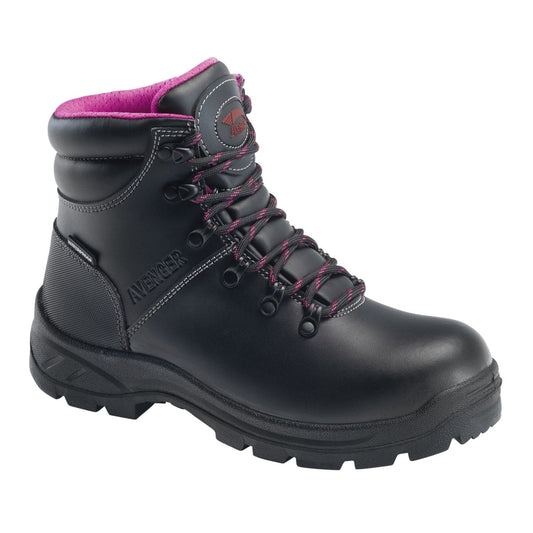 FSI FOOTWEAR SPECIALTIES INTERNATIONAL NAUTILUS Avenger Womens 6 Builder Steel Toe Waterproof EH Work Boots Black -