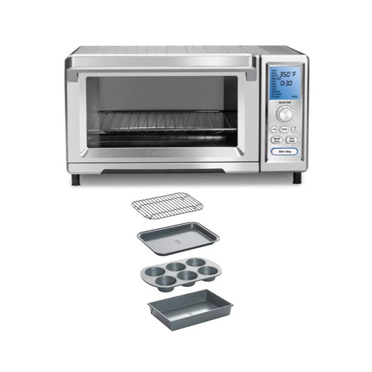 Cuisinart Chef's Convection Toaster Oven with 4-Piece Non-Stick Toaster Oven Bakeware Set