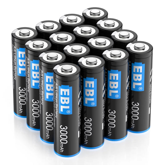 EBL Lithium AA Batteries 16-Pack 1.5V Long Lasting AA Battery