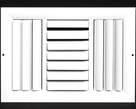 12w X 6h 3Way Aluminum Curved Blade Adjustable Air Supply HVAC Diffuser
