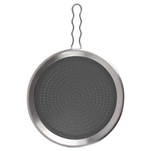 Tovolo 6036972 Silicone & Stainless Steel Splatter Screen, Black & Silver - Case of 6
