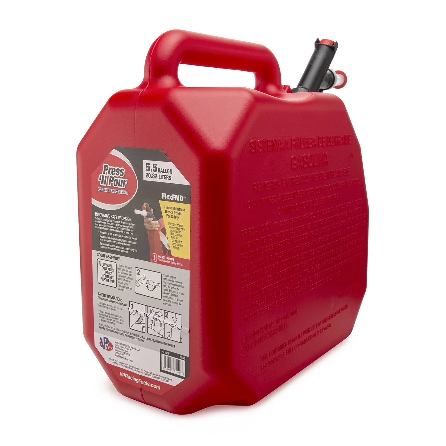 5.5 Gal Press 'N Pour Gas Can
