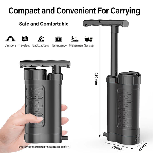 Dadypet Outdoor Purifier,Water With 0.01 FamilyPump Water Filter PortableWater Filter With 0.01 Water Portatile Per La Con Da 0 Di Esterna Portatile 01 Di Sopravvivenza 0 01 Di