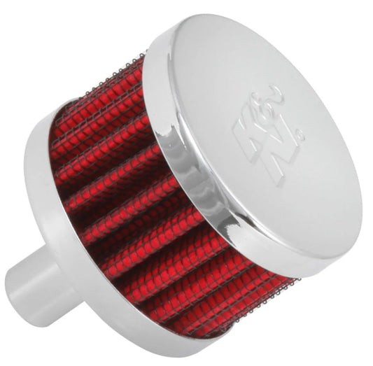K&N Vent Air Filter/ Breather: High Performance, Premium, Washable, Replacement Engine Filter: Filter Height: 1.5 In, Flange Length: 0.875 In, Shape: Breather, 62-1015