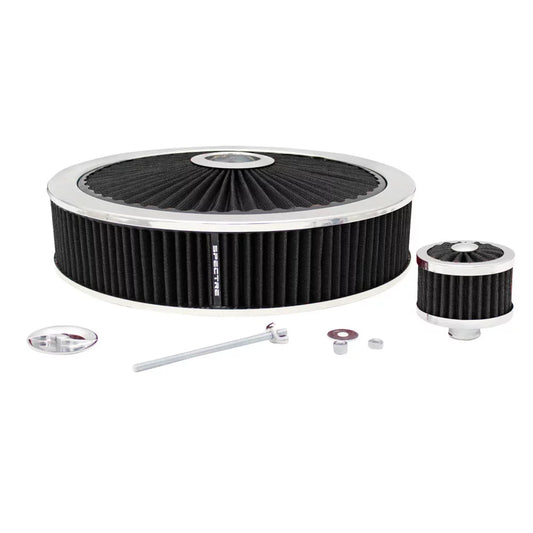 Spectre Performance 847621 Black 14 x 3 Extraflow Air Filter Value Pak