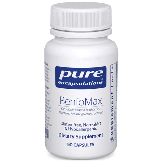 Pure Encapsulations BenfoMax | B1 (Thiamine) Supplement to Support a Healthy Carbohydrate Metabolism and Kidney Cellular Health* | 90 Capsules