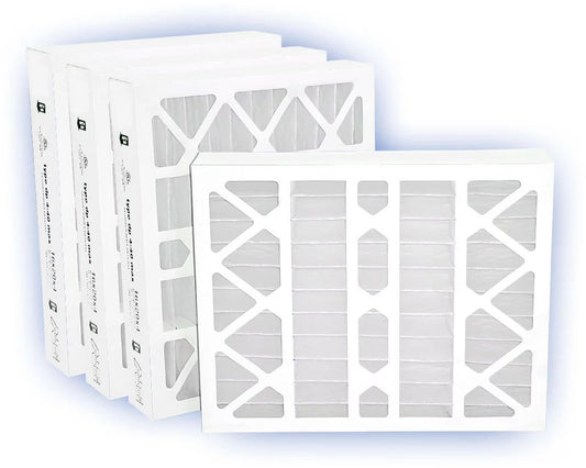 Air Filter Furnace, Purolator Key Pleat Extended Surface Pleated Air Filter, Mechanical MERV 8, Nominal Size 12”H x 24”W x 4”D, Actual Size 11-3/8 Height x 23-3/8 Width x 3-3/4 Depth, (Pack of 4)