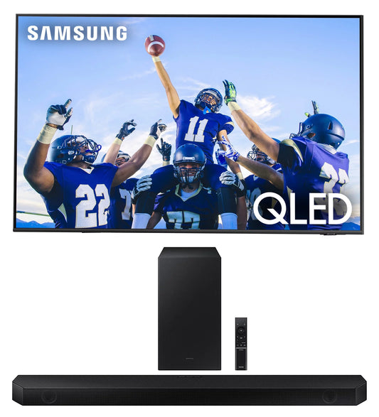 Samsung QN65Q60CAFXZA 65 QLED 4K Quantum HDR Smart TV with a Samsung HW-Q60B 3.1ch Soundbar and Subwoofer with DTX Virtual:X (2023)
