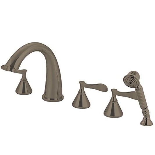 Kingston Brass Ks236.5Cfl Century Deck Mounted Roman Tub Filler - Nickel