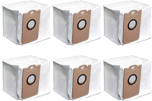SunnyHometimes 6 Packs Replacement Dust Bags For AIRROBO T10+ Robot Vacuum Cleaner