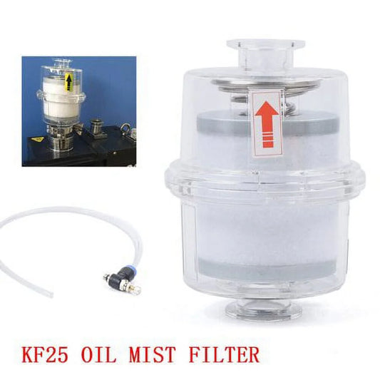 Oil Mist Filter Vacuum Pump Fume Separator Exhaust Transparent KF25 Interface