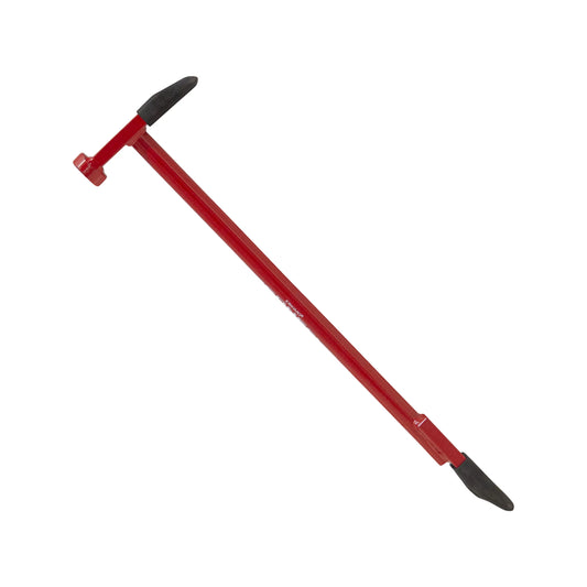 Eskimo 19-inch Multi-Faceted, Dual-Action Ice Chipper, Hammer-Style Head Ice Chisel, Ice Fishing, Red, CH9