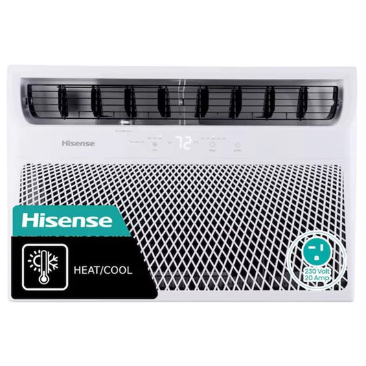 Restored Hisense 1500-sq ft Window Air Conditioner with Heater 230-Volt; 24000-BTU (Refurbished)