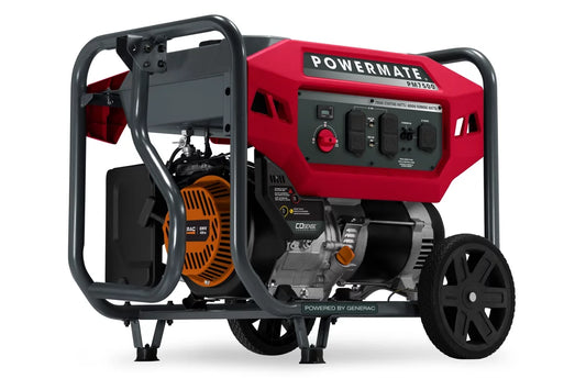 Powermate PM7500 - 7,500 Watt Manual Start Gasoline Powered Portable Generator, with CO-Sense, 50 ST