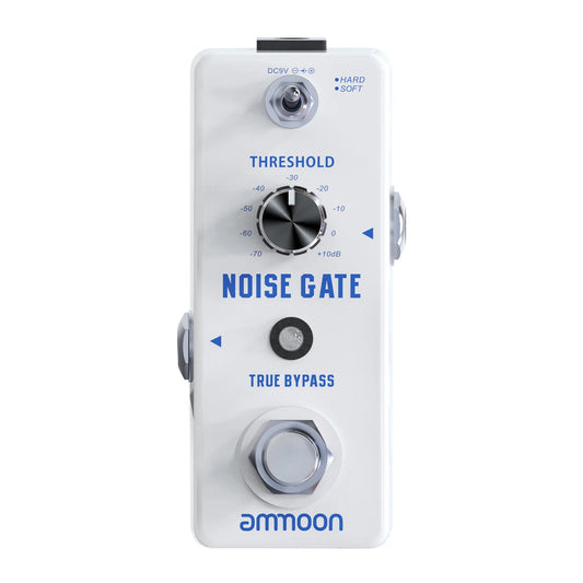 ammoon Effect Pedal,Pedal Noise Modes Noise Ammoon Pedal Noise Bass Pedal 2 Pedal Noise Reduction Pedal 2 Noise Noise 2 Modes Pedal Modes 2 Metal Shell Bypass Bass Reduction Ammoon Noise