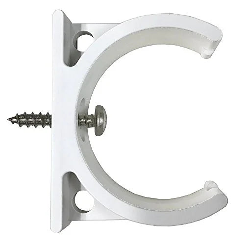 Bracket for Inline Water Filters 2 Inch Diameter with Screw, White